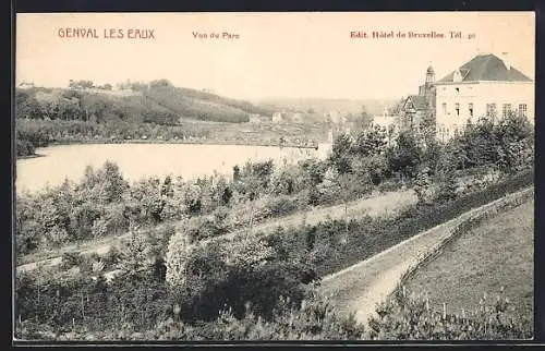 AK Genval les Eaux, Vue du parc