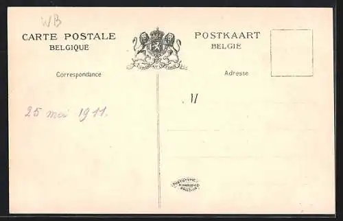 AK Genval les Eaux, Vue du parc