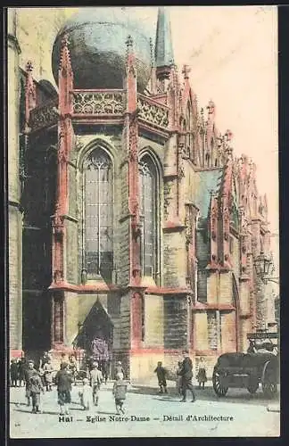 AK Hal, Eglise Notre-Dame, Détail d`Architecture