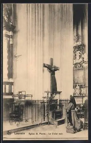 AK Louvain, Eglise St. Pierre, Le Christ noir