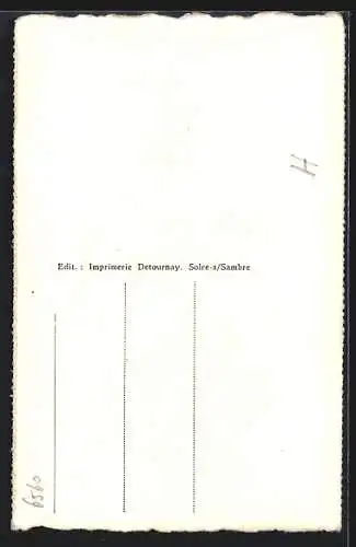 AK Solre-s-Sambre, Entrée du Château