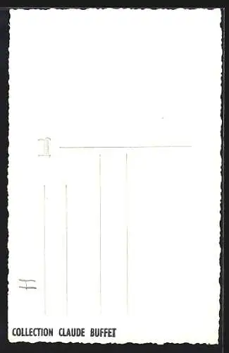 AK Mons, Ortspartie mit Turm