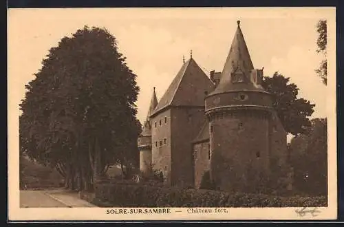 AK Solre-sur-Sambre, Château-fort