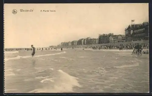 AK Westende, A Marée haute