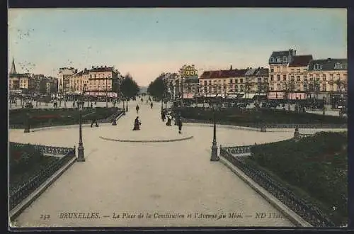 AK Bruxelles, La Place de la Constitution et l`Avenue du Midi