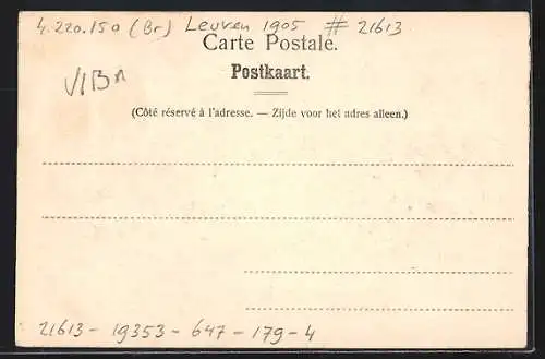 AK Louvain, Panorama mit Kirche