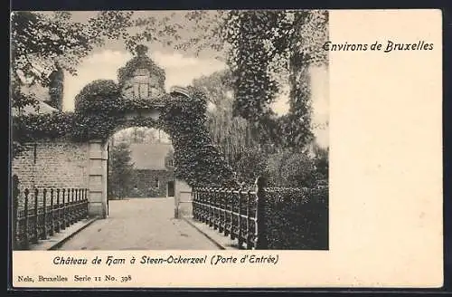 AK Steen-Ockerzeel, Château de Ham, Porte d`Entrée
