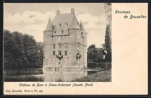 AK Steen-Ockerzeel, Château de Ham, Facade Nord