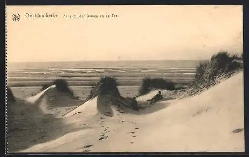 AK Oostduinkerke, Aanzicht der Duinen en de Zee