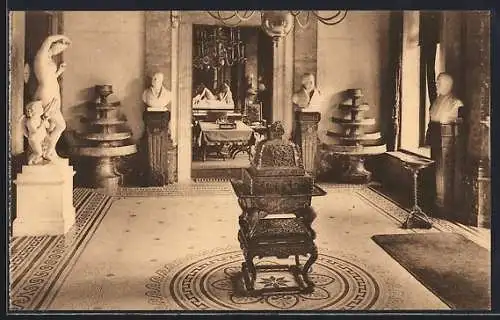 AK Mariemont, Château de Mariemont, Hall et Salle des dentelles