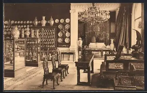 AK Mariemont, Château de Mariemont, Salle des porcelaines de Chine
