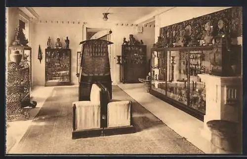 AK Mariemont, Château de Mariemont, Salles des bronzes et objets d`art d`extrême-Orient