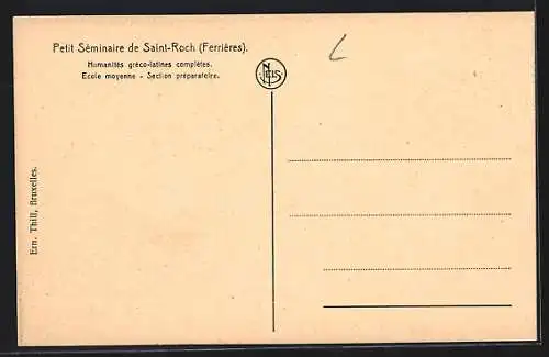 AK Ferrières, Petit Séminaire de Saint-Roch, Vue d`ensemble