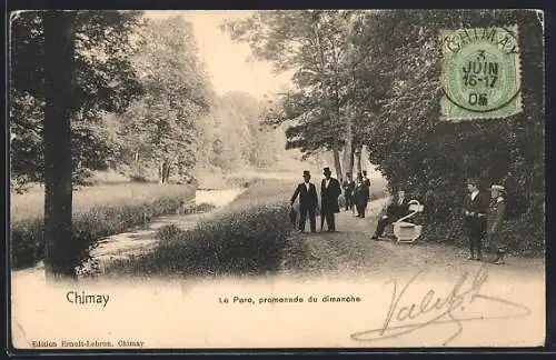 AK Chimay, Le Parc, promenade du dimanche