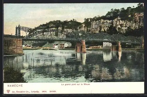 AK Namèche, Le grand pont sur la Meuse