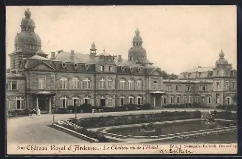 AK Houyet, Château Royal d`Ardenne, Le Château vu de l`Hotel