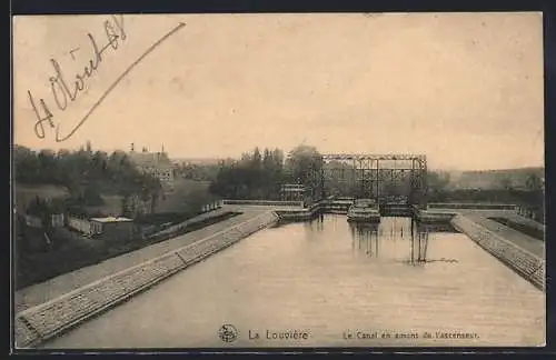 AK La Louvière, Le Canal en amont de l`ascenseur