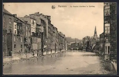 AK Verviers, La Vesdre derrière le Spintay