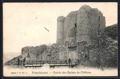 AK Franchimont, Entrée des Ruines du Château