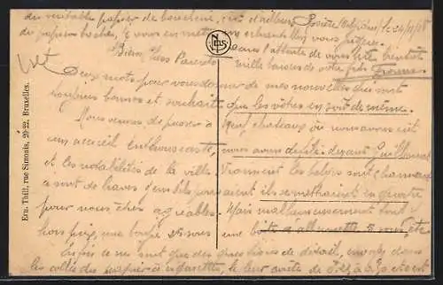 AK Bertrix, Panorama aus der Vogelschau