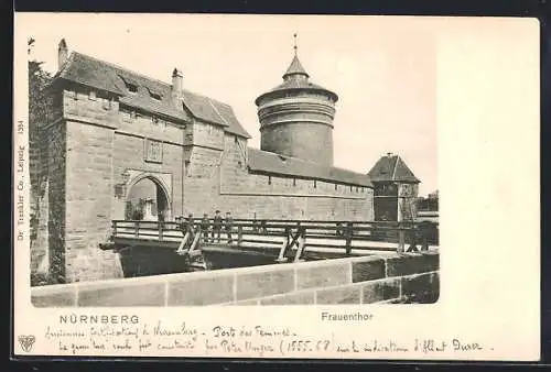 AK Nürnberg, Frauenthor mit Brücke