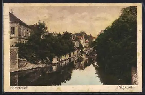 AK Osnabrück, Hasepartie mit Brücke