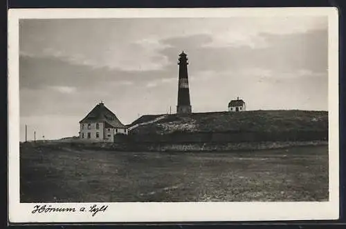AK Hörnum a. Sylt, Blick zum Leuchtturm
