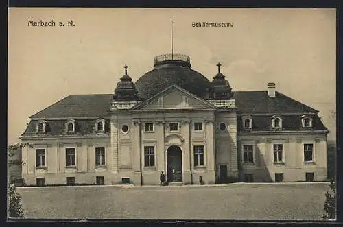 AK Marbach / Neckar, Partie am Schillermuseum