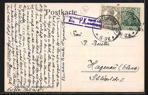 AK Beuron, Partie mit St. Maurus-Kapelle