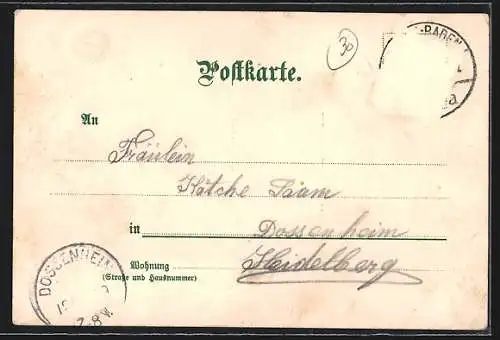 Künstler-AK C. Pfaff: Baden-Baden, Gesamtansicht der Stadt
