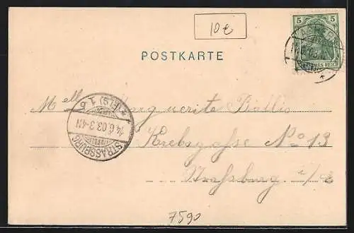 AK Achern, Strassenpartie am Ortseingang