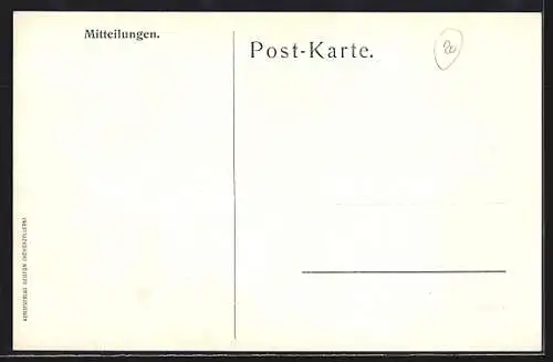 AK Beuron, Ortsansicht mit Vers