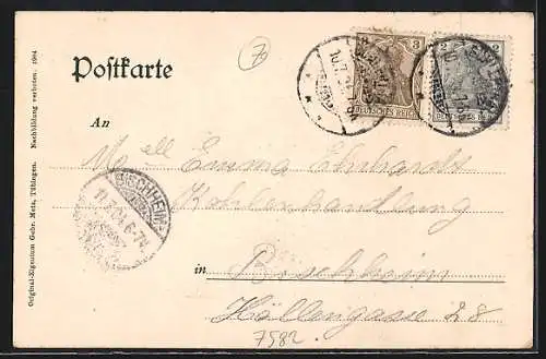 AK Oberbühlertal, Hotel-Kurhaus Schindelpeter, Ortspanorama