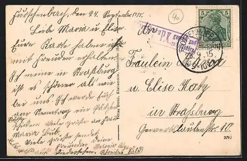AK Ottenhöfen i. Schwarzwald, Teilansicht, Kriegerdenkmal