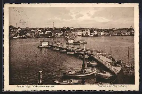 AK Sonderborg, Broens ene Floj aabnes