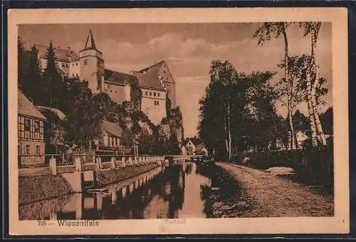 AK Wiesentfels, Flussansicht am Schloss