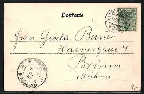 AK Berlin, Unter den Linden mit Denkmal Friedrich des Grossen