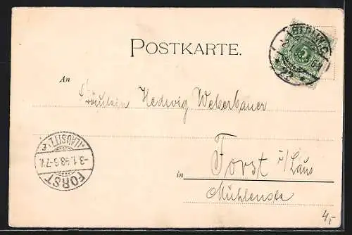 AK Berlin, Unter den Linden mit Passanten und Kutschen
