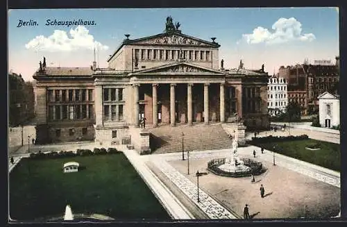AK Berlin, Schauspielhaus am Gendarmenmarkt