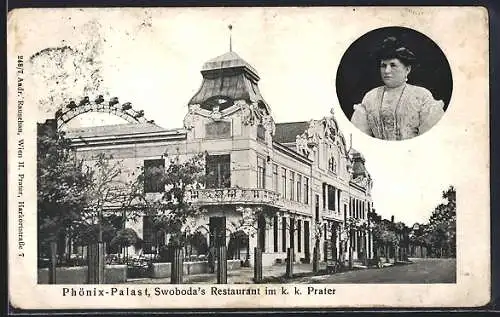 AK Wien, Phönix-Palast, Swoboda`s Restaurant im k. k. Prater