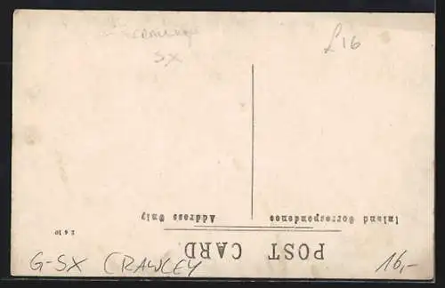 AK Crawley, Town Band, 1910