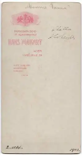 Fotografie Hans Makart, Wien, Schauspielerin Stella Hohenfels als Monna Vanna, Freifrau Hohenfels-Berger, 1903