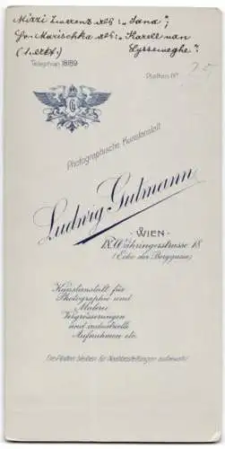 Fotografie Ludwig Gutmann, Wien, Mizzi Zwerenz als Jana & Hubert Marischka als Karel van Lysseweghe