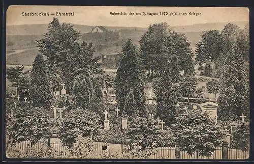 AK Saarbrücken-Ehrental, Ruhestätte der am 6. August 1870 gefallenen Krieger