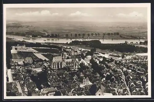 AK Oppenheim a. Rh., Teilansicht mit Kirche