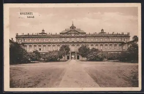 AK Rastatt, Ansicht vom Schloss