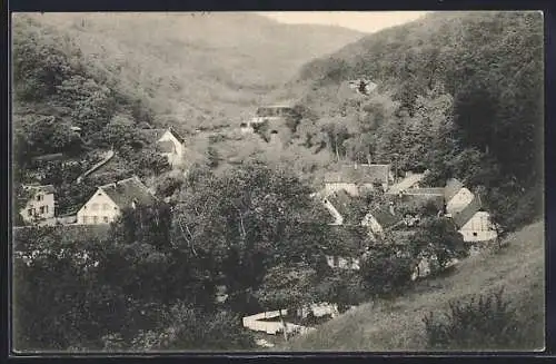AK Auerbach /Hessen, Blick ins Hochstädter Thal von der Kirche aus