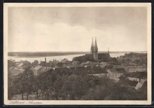 AK Neuruppin, Ortsansicht mit der Kirche