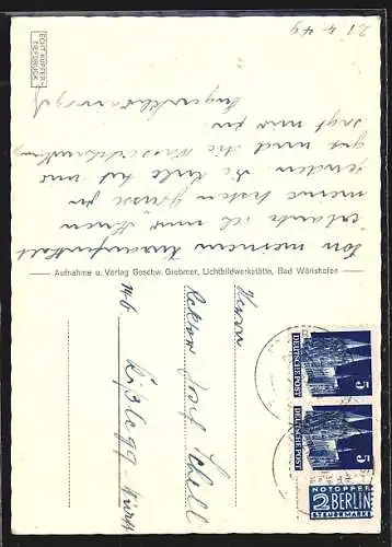 AK Bad Wörishofen, Ortsansicht im Sonnenuntergang