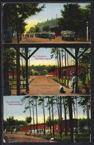 AK Zeithain, Truppen-Übungsplatz mit Barackenlager